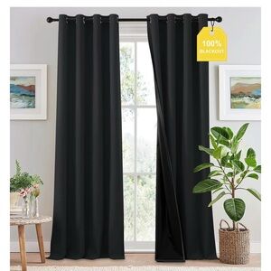 NICETOWN Full Blackout Curtains 96 inch Long 024